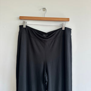 J. Jill Wearever Collection Full-Leg Cropped Pull On Stretch Pants Black M NWT