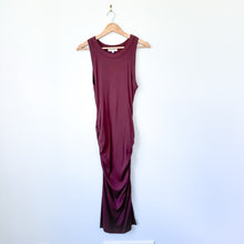 Load image into Gallery viewer, Michael Stars Wren Ribbed Midi Dress Espresso Brown M
