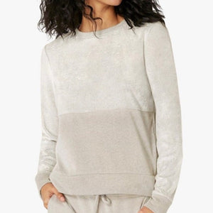 Beyond Yoga Cross Paths Loose Fit Pullover Sweatshirt Cream L