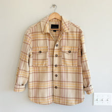 Load image into Gallery viewer, Sanctuary Plaid Shacket Pink Yellow Cream XS

