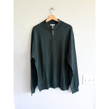 Load image into Gallery viewer, Peter Millar Autumn Crest Knit 1/4 Zip Long Sleeve Sweatshirt Green XL NWT
