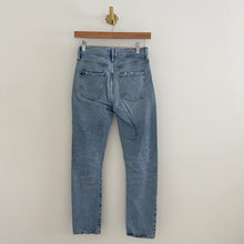 Load image into Gallery viewer, AGOLDE Toni Mid Rise Denim Medium Wash Straight Jeans Blue 24
