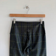 Load image into Gallery viewer, Beyond Yoga SoftMark High Waisted Midi Legging Dark Olive Preppy Plaid L
