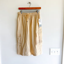 Load image into Gallery viewer, Nordstrom High Rise Drawcord Waist Casual Cargo Pants Beige Burnt XS NWT
