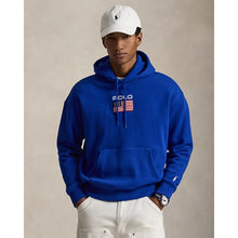 Load image into Gallery viewer, Polo Ralph Lauren Flag Fleece Embroidered Hoodie Sweatshirt Royal Blue XL NWT
