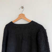 Load image into Gallery viewer, Line And Dot Khloe Boucle Button Front Casual Knit Cardigan Black L
