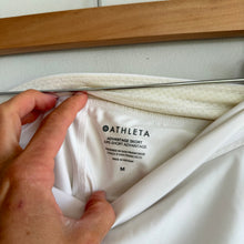 Load image into Gallery viewer, Athleta Advantage Backspin Pleated Mini Activewear Tennis Skort White M
