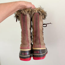 Load image into Gallery viewer, Sorel Joan Of Arctic Lace Up Mid-Calf Lace-Up Winter Boots Brown/Black 5
