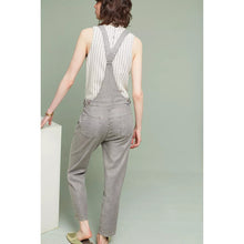 Load image into Gallery viewer, Level 99 Melanie Denim Straight Leg Casual Overalls Gray XS
