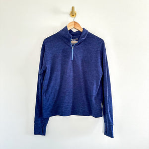 Outdoor Voices 1/4 Zip Pullover Sweater Blue M