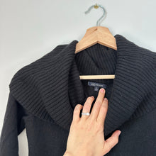 Load image into Gallery viewer, Anne Klein Cashmere Knit Cowl Neck Pullover Sweater Black S
