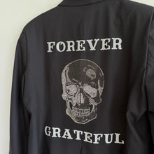 Load image into Gallery viewer, Hipchik Couture Forever Grateful Embellished Skull Blazer Black 12
