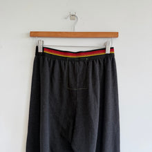 Load image into Gallery viewer, Aviator Nation Logo Rainbow Striped Trim Cropped Hoodie Set Black M
