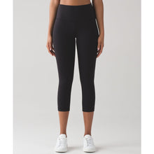 Load image into Gallery viewer, Lululemon Wunder Under Crop Full-On Luon 21" Activewear Leggings 8 Black NWT
