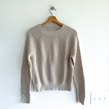 Load image into Gallery viewer, Treasure &amp; Bond Crew Neck Knit Pullover Sweater Beige Oatmeal S NWT
