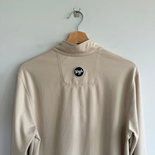 Load image into Gallery viewer, Waggle 1/2 Zip Mock Neck Long Sleeve Pullover Sweatshirt Cream S
