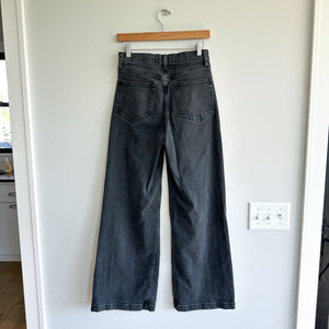GAP High Rise Stride Wide Leg Jeans Black Size 26/2R