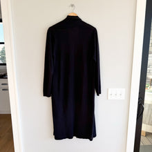Load image into Gallery viewer, Eileen Fisher 100% Wol Open Duster Cardigan Black M
