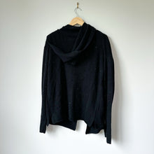 Load image into Gallery viewer, Zadig &amp; Voltaire Cosany Rhinestone Embellished Hooded Cashmere Cardigan Black
