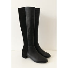 Load image into Gallery viewer, Stuart Weitzman Leather Suede Pull On Riding Boots Black 8.5
