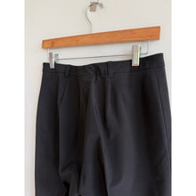 Load image into Gallery viewer, PRADA Vintage Pleated High Rise Straight Leg Trouser Pants Black 46
