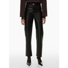 Load image into Gallery viewer, Wilfred The Melina High-Waisted Vegan Leather Pants Black 0 $148
