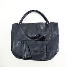 Load image into Gallery viewer, Anya Hindmarch Patent Leather Tassel Tote Bag Black with Dust Bag
