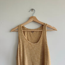Load image into Gallery viewer, Madewell Whisper Cotton Scoop Tank Top in Coretta Stripe Yellow White
