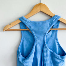 Load image into Gallery viewer, Lululemon Ebb to Street Cropped Racerback Tank Top Pool Party Blue 6
