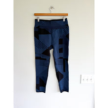 Load image into Gallery viewer, Sweaty Betty Power 7/8 Geometric Pattern High Rise Activewear Leggings Blue XL
