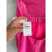 Load image into Gallery viewer, Good American Sparkle Show Off Underwire One Piece Swimsuit Skirt Set Pink 2 NWT
