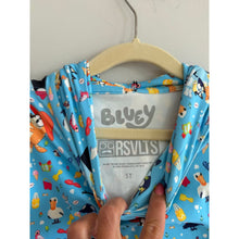 Load image into Gallery viewer, RSVLTS Bluey Beach Day Print Pullover Preschooler Performance Hoodie Blue 5T NWT
