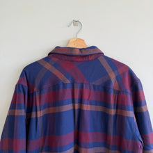 Load image into Gallery viewer, Patagonia Fjord Insulated Plaid Pattern Long Sleeve Shirt Jacket Blue XL
