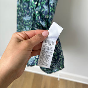 J. Crew Button Front Long Sleeve Midi Shirt Dress in Fauna Floral 00