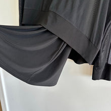 Load image into Gallery viewer, Joseph Ribkoff Round Neck Sheer Sleeve Overlay Tunic Top Black 18
