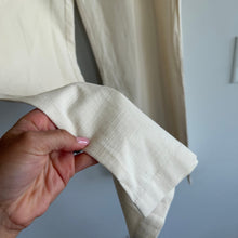 Load image into Gallery viewer, Solai The Label Linen Blend Pull-On High Rise Wide Leg Pants Cream L
