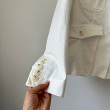 Load image into Gallery viewer, Anthropologie Single-Breasted Notch Lapel Long Sleeve Blazer White 12
