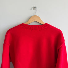 Load image into Gallery viewer, English Factory Heart Crew Neck Knit Pullover Sweater Red M
