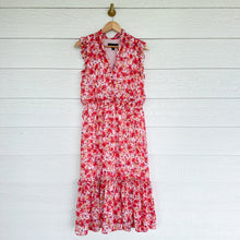 Load image into Gallery viewer, Laundry By Shelli Segal Floral Print Sleeveless Ruffles Casual Maxi Dress Red 10
