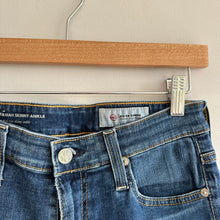 Load image into Gallery viewer, AG Adriano Goldschmied The Farrah High Rise Ankle Skinny Jeans Blue 28
