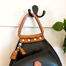 Load image into Gallery viewer, Belle Rose Leather Bucket Bag with Handle And Strap
