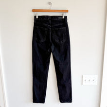 Load image into Gallery viewer, LE JEAN Lara Denim High Rise Slim Straight Leg Jeans Black 25
