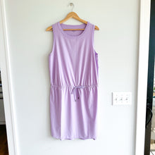 Load image into Gallery viewer, Athleta Seasoft Midi Dress in Orchid Purple L
