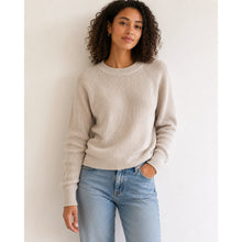 Load image into Gallery viewer, Treasure &amp; Bond Crew Neck Knit Pullover Sweater Beige Oatmeal S NWT
