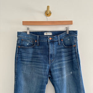 Madewell 9" High Rise Skinny Jeans in Allegra Wash Distressed 32