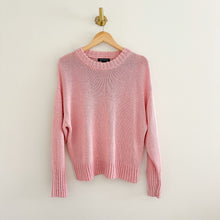 Load image into Gallery viewer, Something Navy Crew Neck Knit Pullover Sweater Pink M

