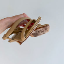 Load image into Gallery viewer, Vince Coline Tubular Leather Slingback Sandals Beige 5.5
