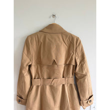 Load image into Gallery viewer, Express Double-Breasted Belted Outdoor Casual Trench Coat Brown M NWT
