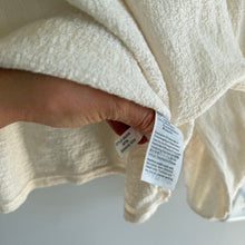 Load image into Gallery viewer, Madewell Superlight Jacquard Embroidered Smocked Blouse Cream S
