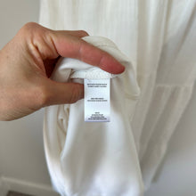 Load image into Gallery viewer, Taylor Smocked Tiered V-Neck A-Line Maxi Dress White L
